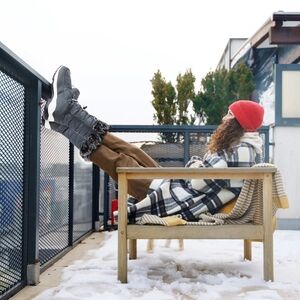 Dream Pairs Charcoal Winter Boots with Faux Fur